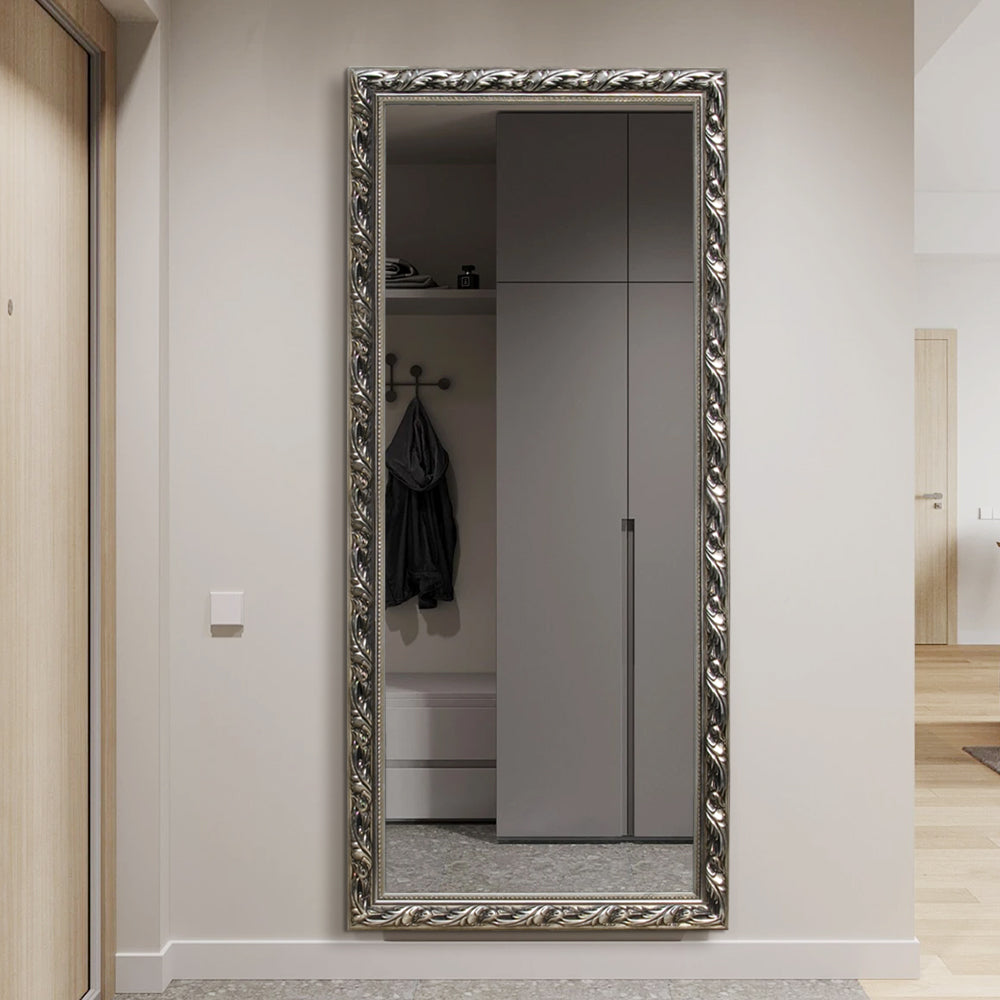 Ornate Full Length Mirror (Silver) - FLM29