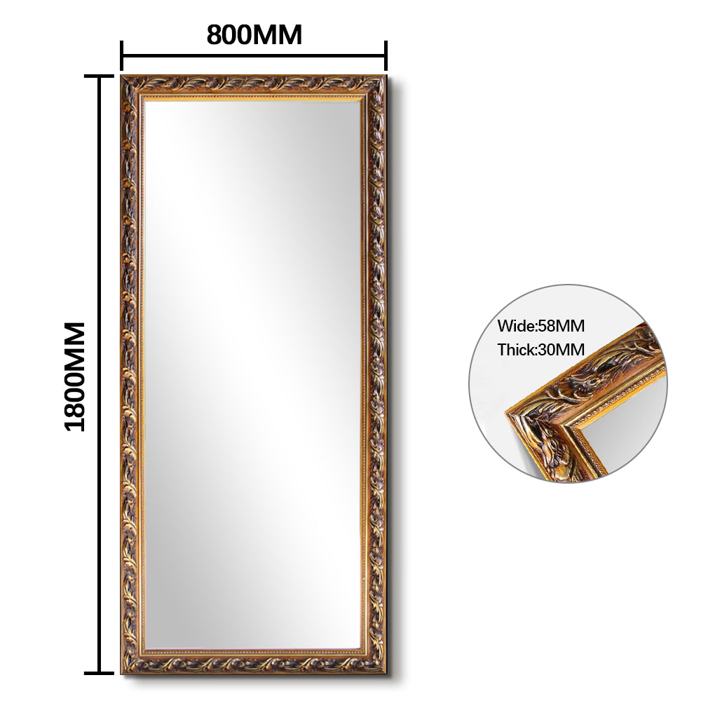 Ornate Gold Full Length Mirror - FLM28