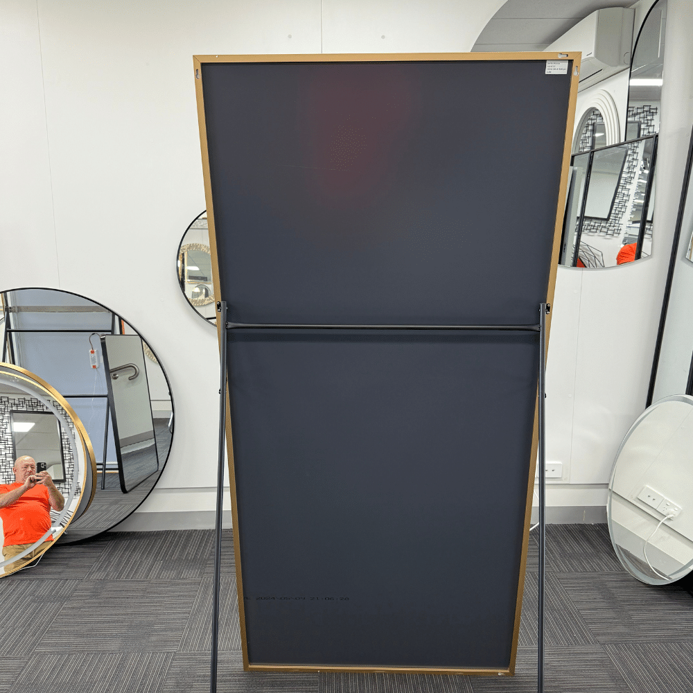 Rectangular Full Length Mirror 120cm x 220cm Gold Large Modern Floor Mirror