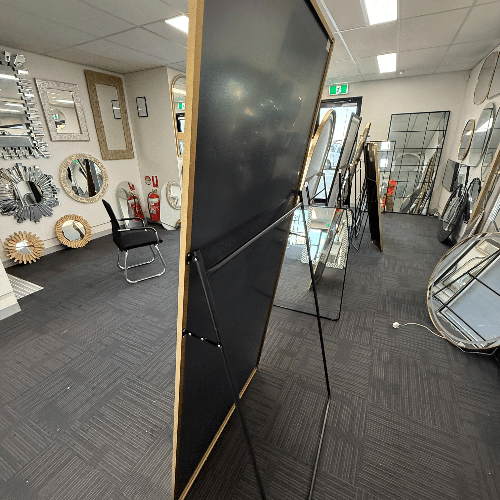 Rectangular Full Length Mirror 120cm x 220cm Gold Large Modern Floor Mirror