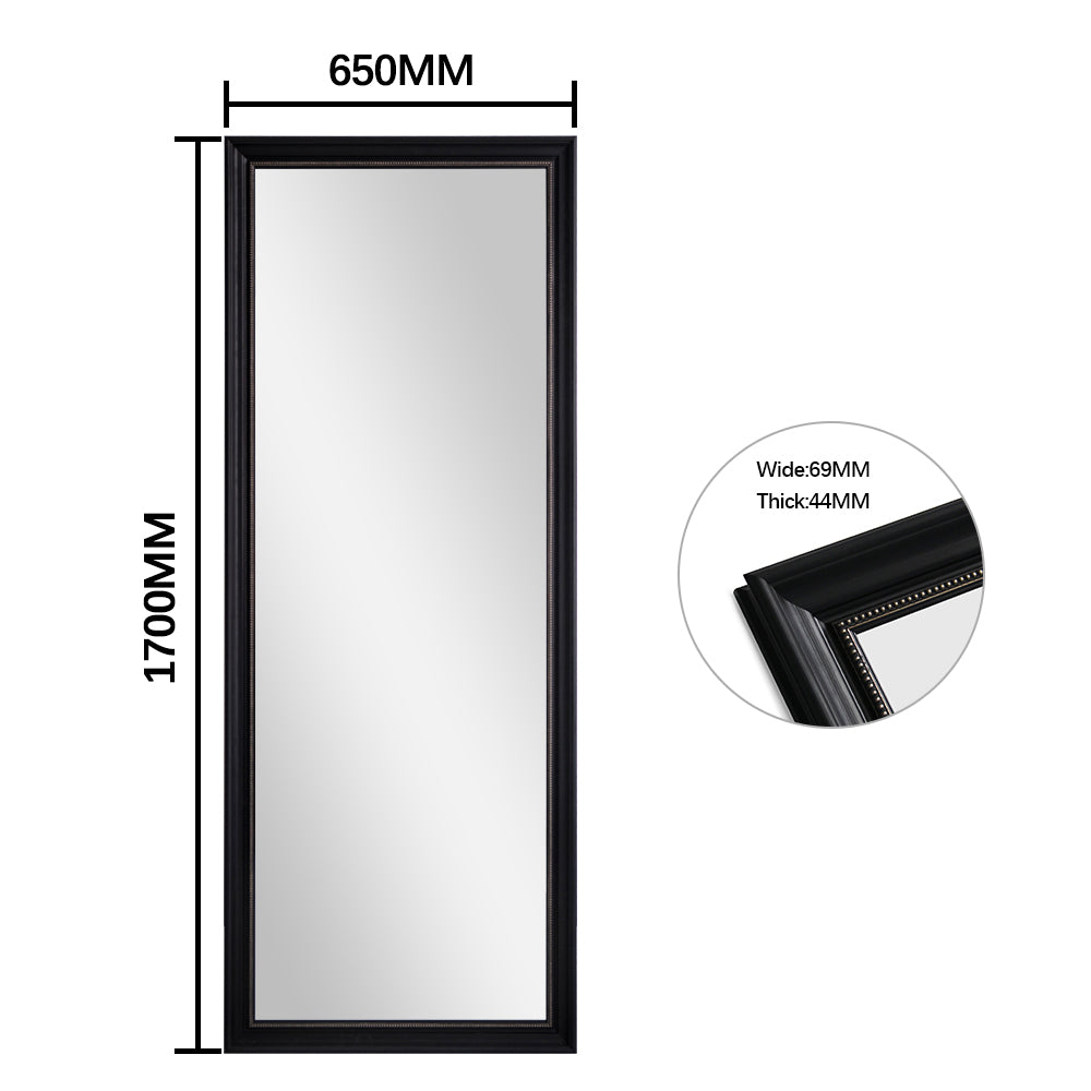 Carbon Black Elegant Full Length Mirror - FLM17