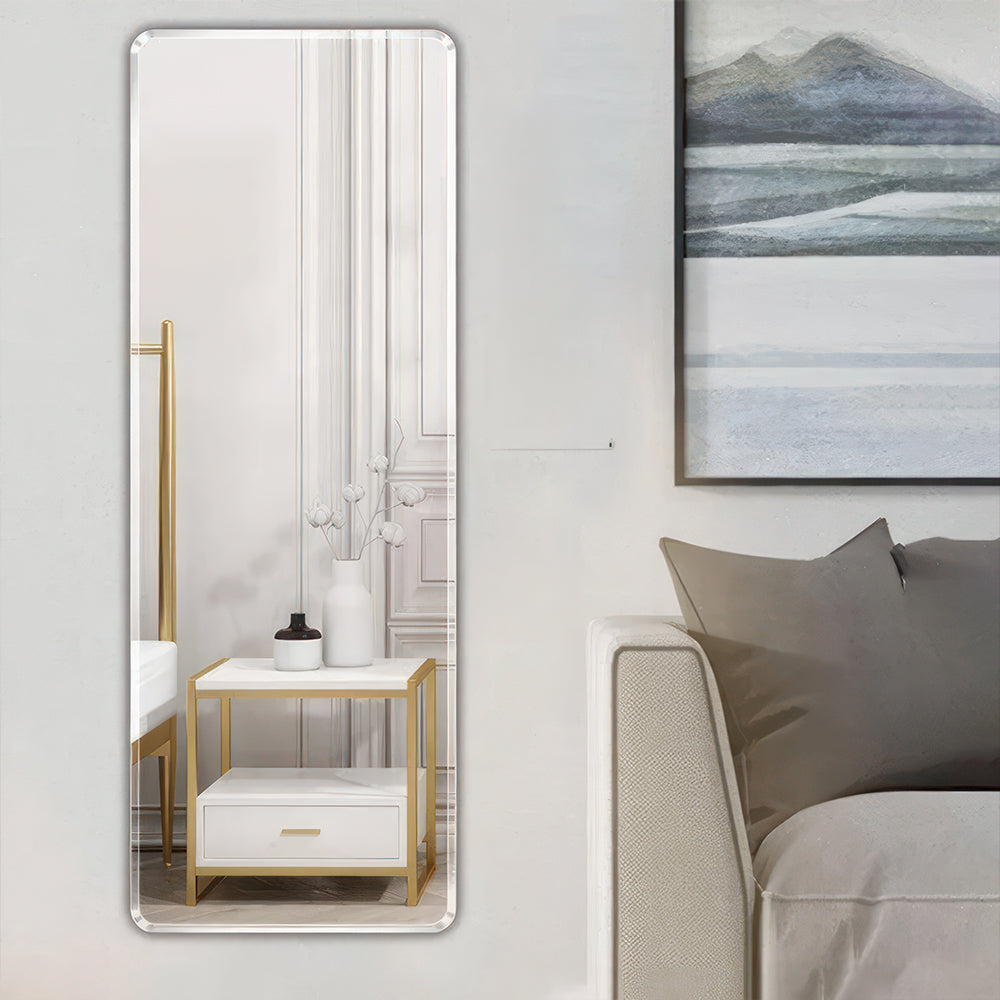 Frameless Beveled Edge Wall Rectangle Full Length Mirror - FLM12