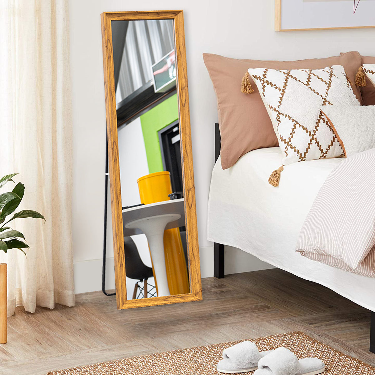 Walnut Edge Full Length Mirror - FLM02