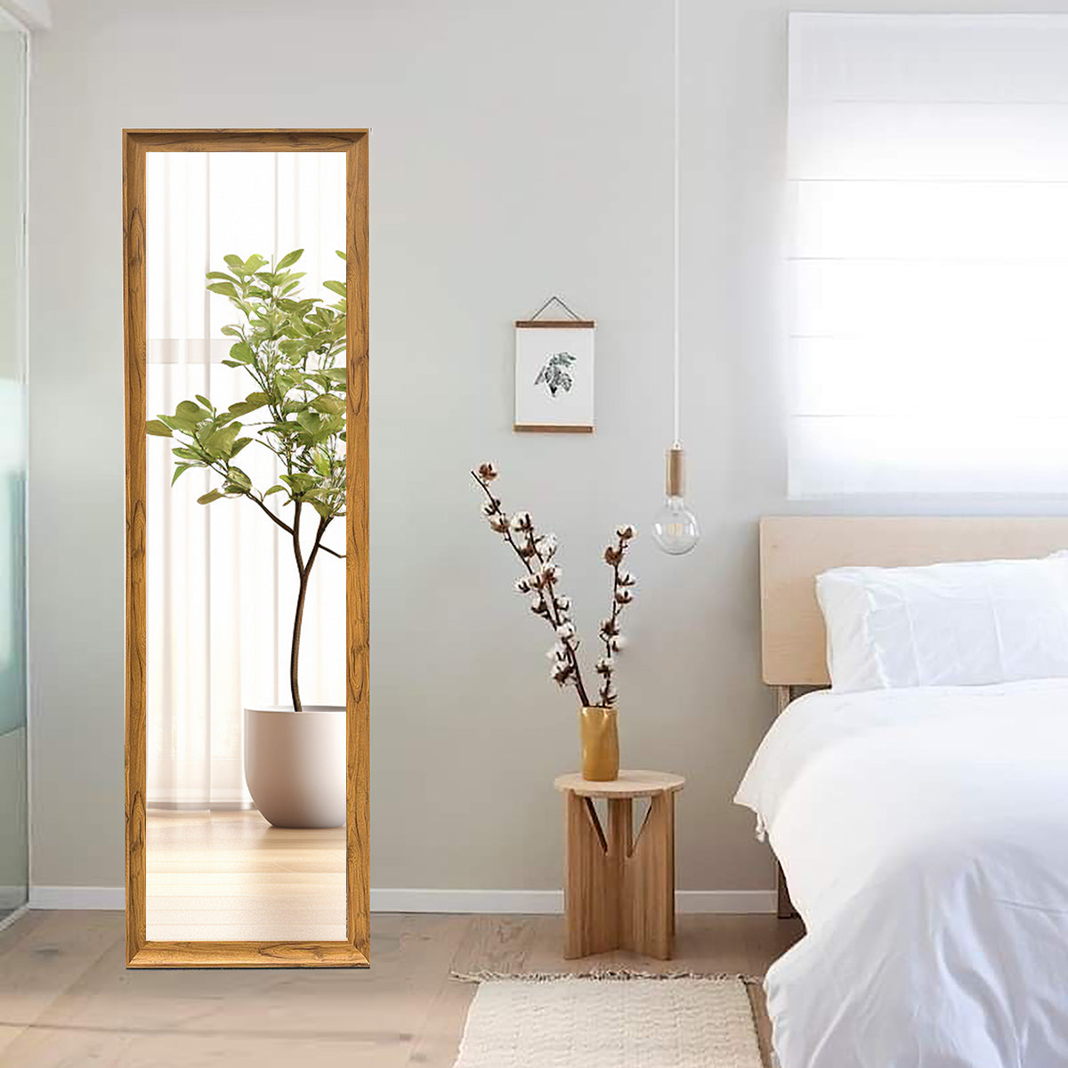 Walnut Edge Full Length Mirror - FLM02