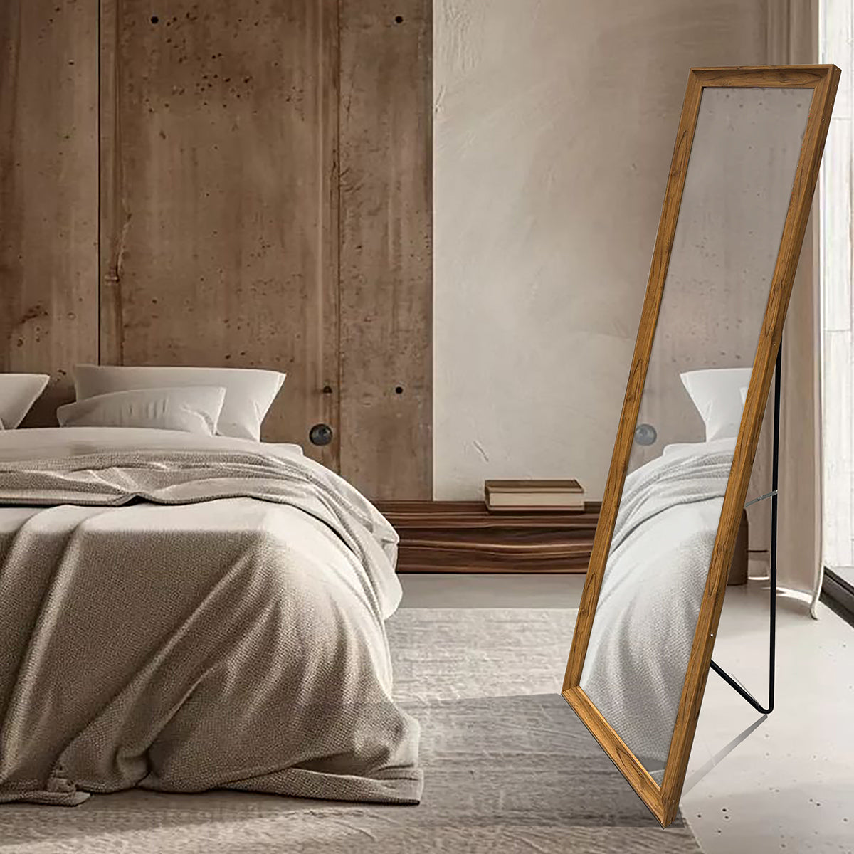 Walnut Edge Full Length Mirror - FLM02