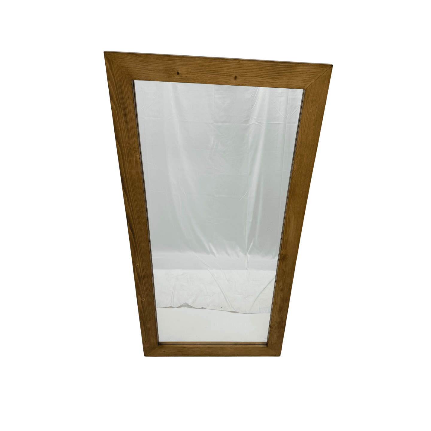 Nordic Full Length Rectangular Mirror 183cm x 91cm Yellow Brown Woodgrain Floor Mirror