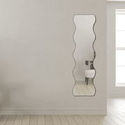 Wavy Timeless Mirror 150cm x 40cm Bronze Frame Wall Mounted Modern Home Décor