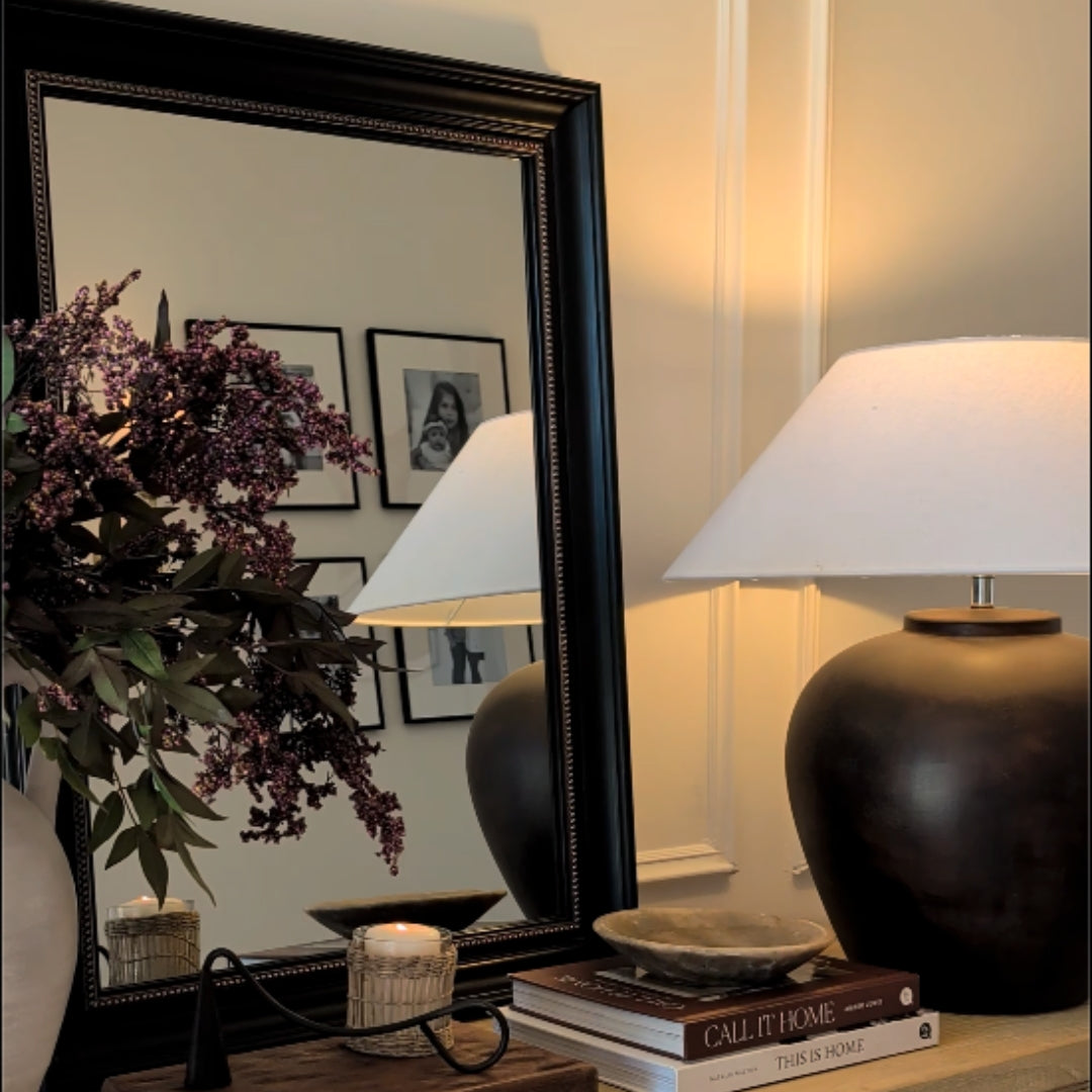 Elegant Wall Mirror (Black) - FLM32