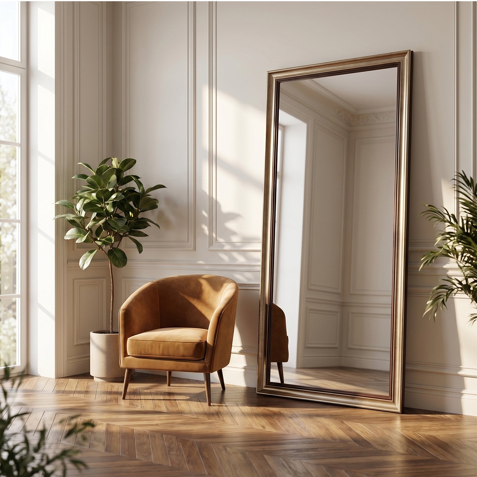 Classic Bronze Gold Full-Length Mirror - FLM38