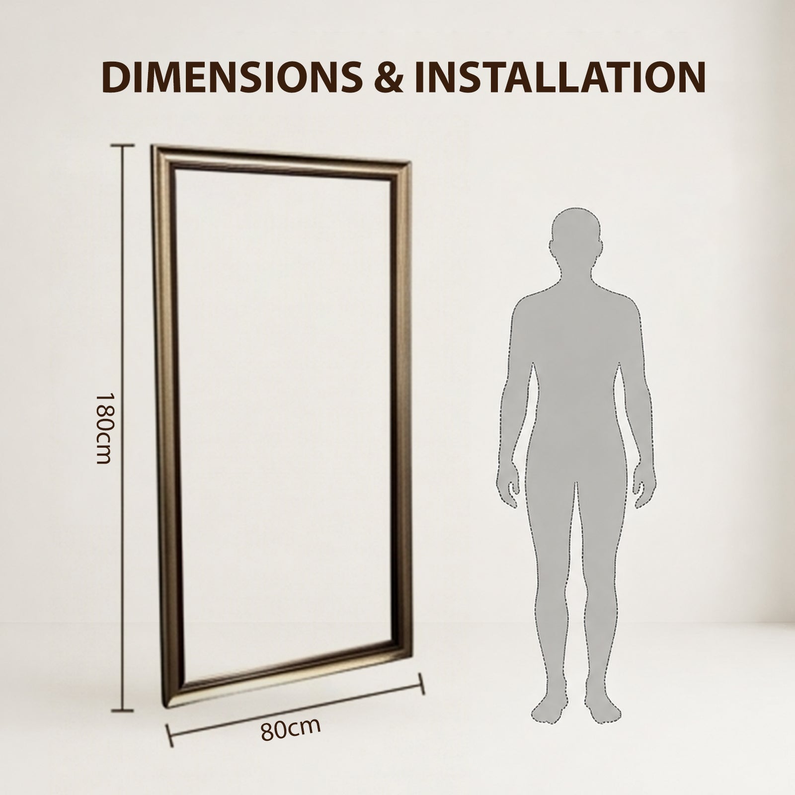 Classic Bronze Gold Full-Length Mirror - FLM38