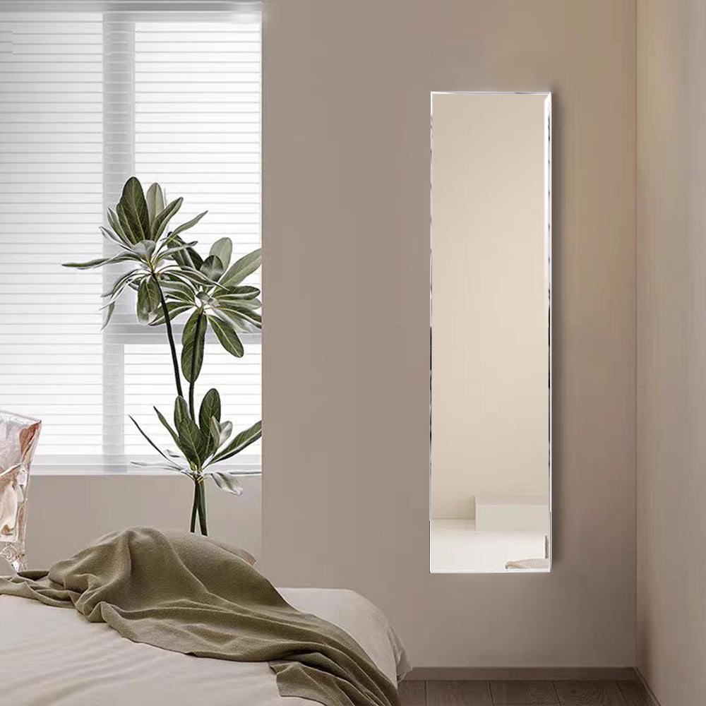 Frameless Beveled Edge Wall Rectangle Full Length Mirror