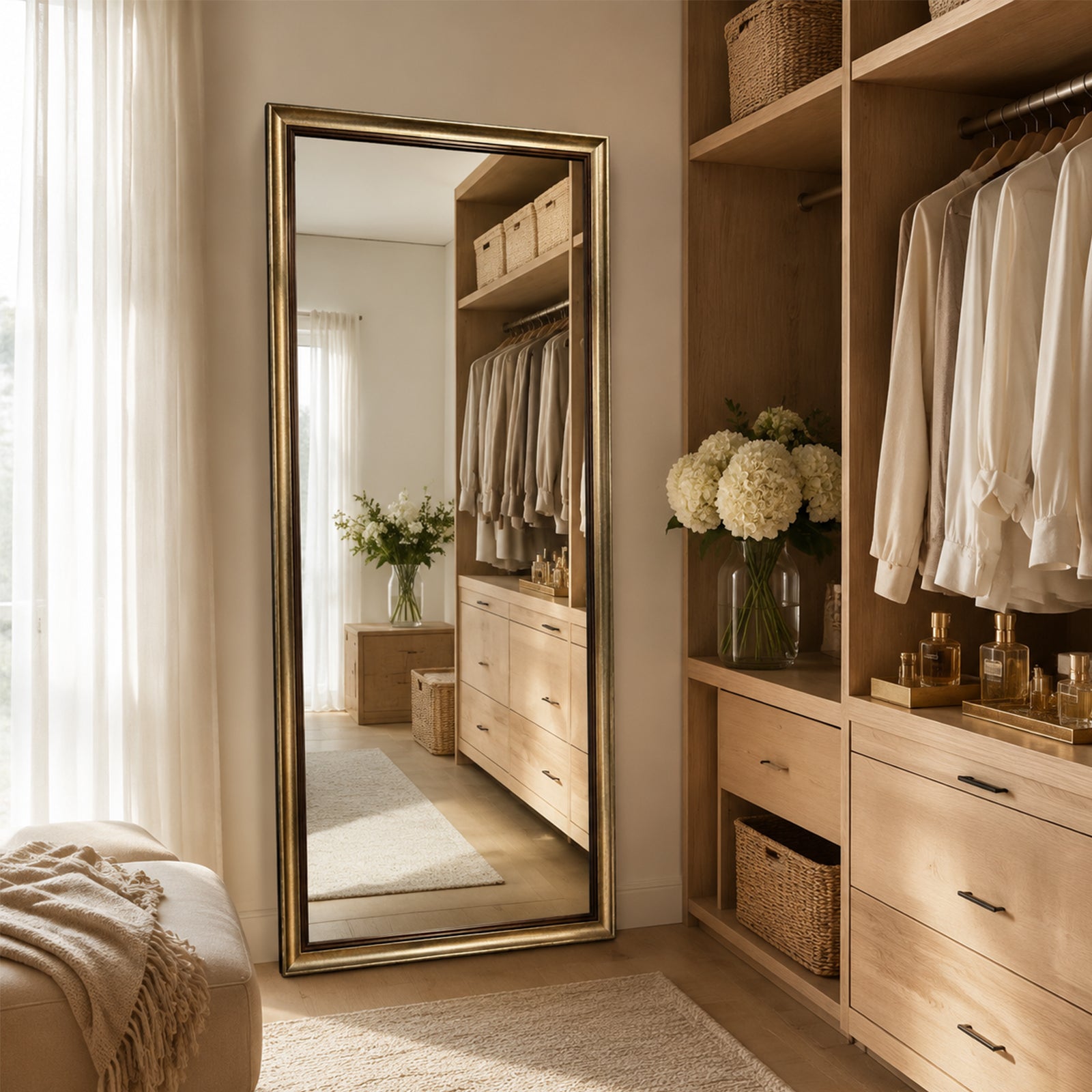 Classic Bronze Gold Full-Length Mirror - FLM38