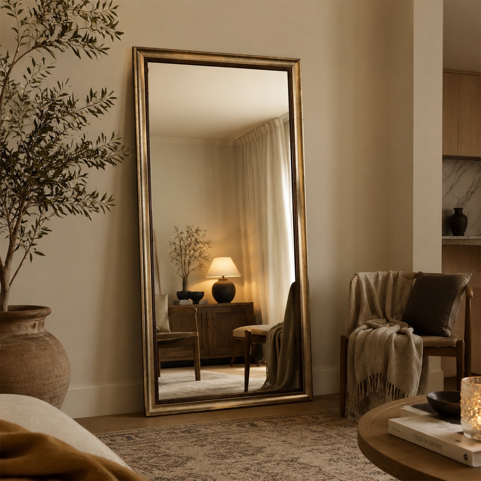 Classic Bronze Gold Full-Length Mirror - FLM38