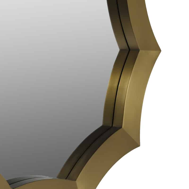 Round Gold Stainless Steel Frame 91cm Wall Mirror