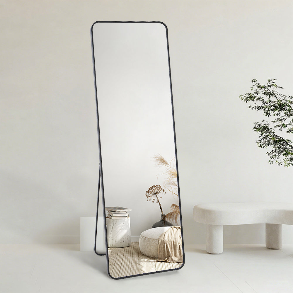 Crystal View Black Frame Full Length Mirror - FLM37
