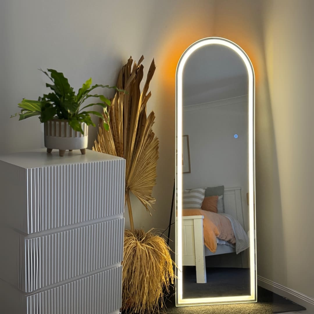 Crystal Arch LED Illuminated Full Length Dressing Mirror - FLM49