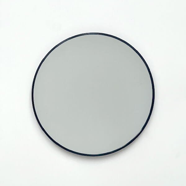 Black Framed Classic Round 60cm Decorative Wall Mirror for Living Rooms Bedrooms Bathrooms