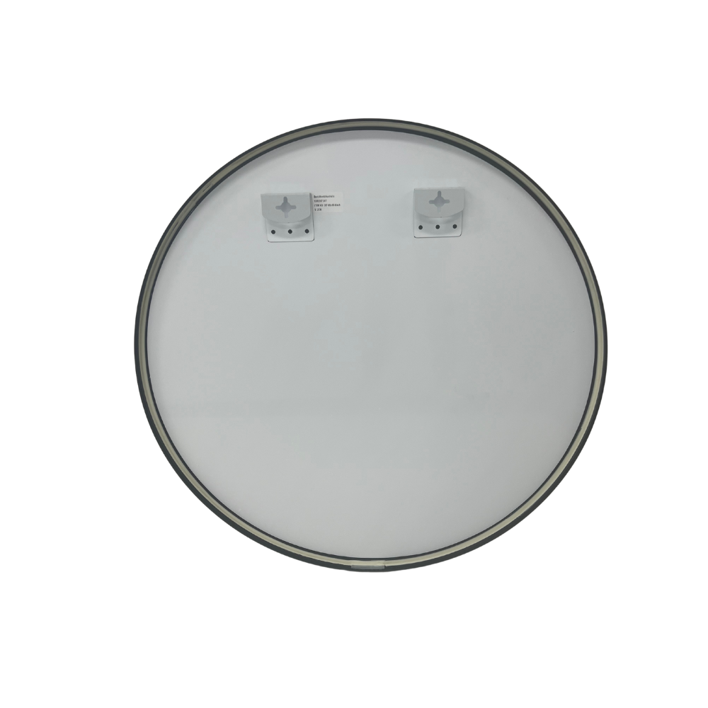 Black Framed Classic Round 80cm Decorative Wall Mirror for Living Rooms Bedrooms Bathrooms