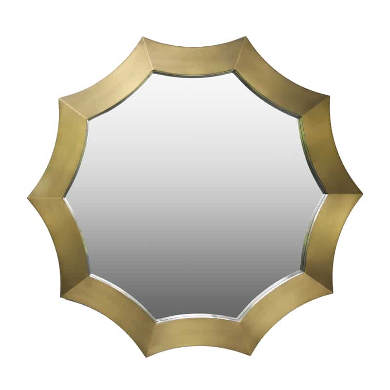 Round Gold Stainless Steel Frame 91cm Wall Mirror