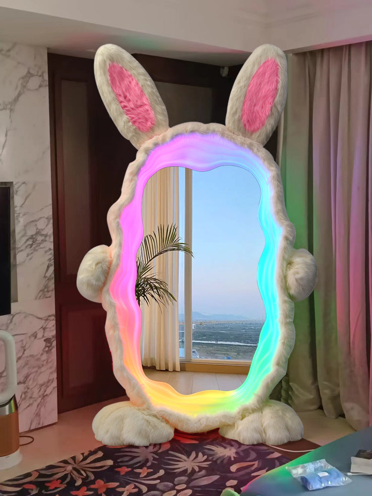 Rabbit Plush LED Dressing Mirror - FLM63