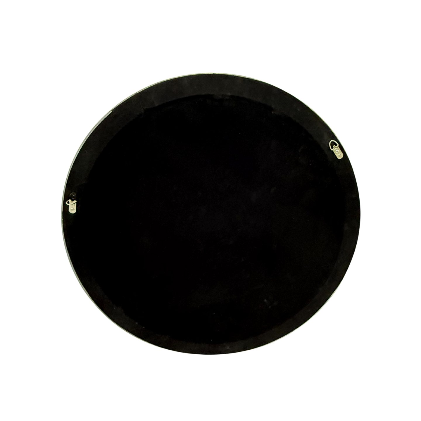 Luxury Antique Overlapping Round Mirror 80cm Silver French Style PU Frame Wall Décor