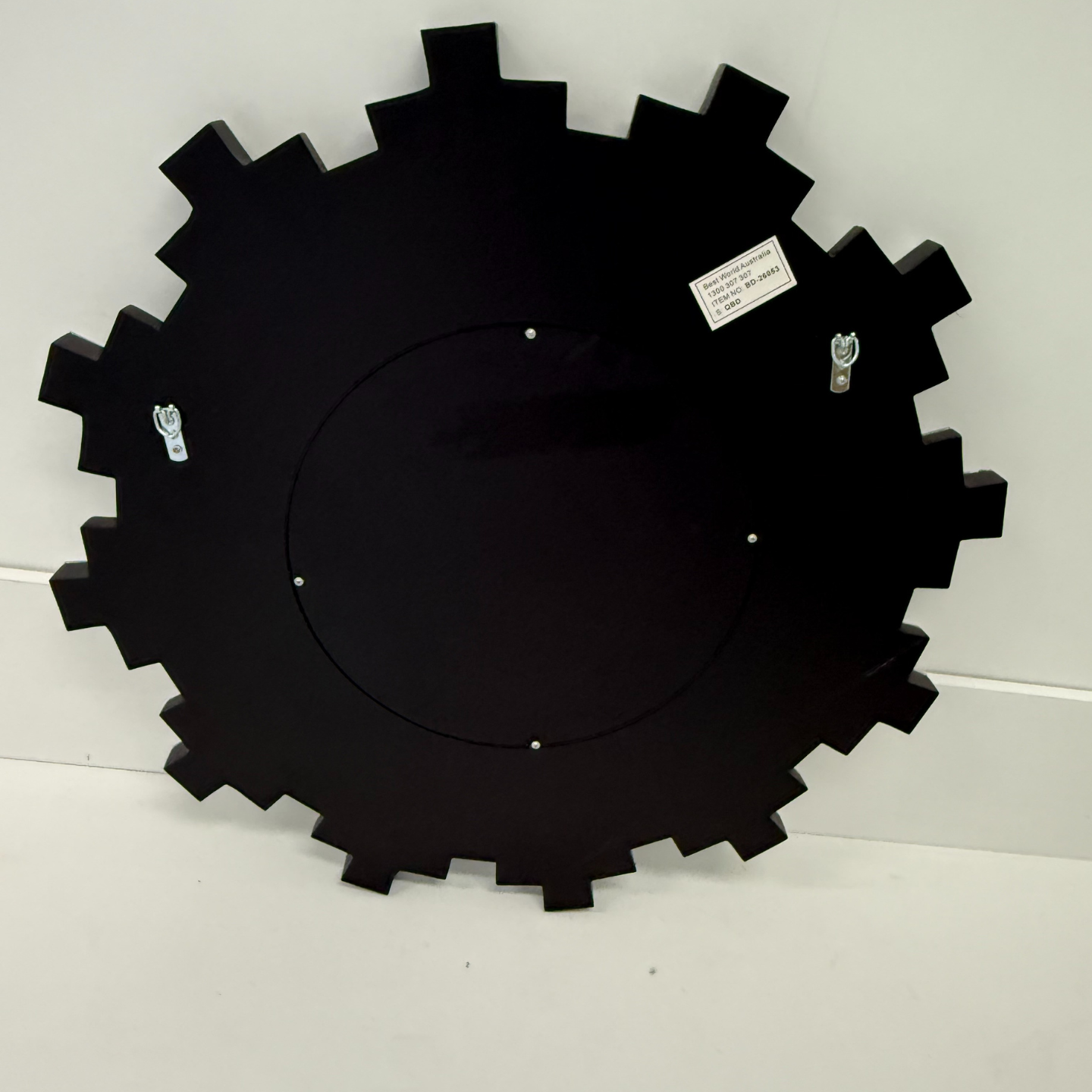 Besty Frameless Sunburst Wall Mirror 80cm Minimalist Beveled Design