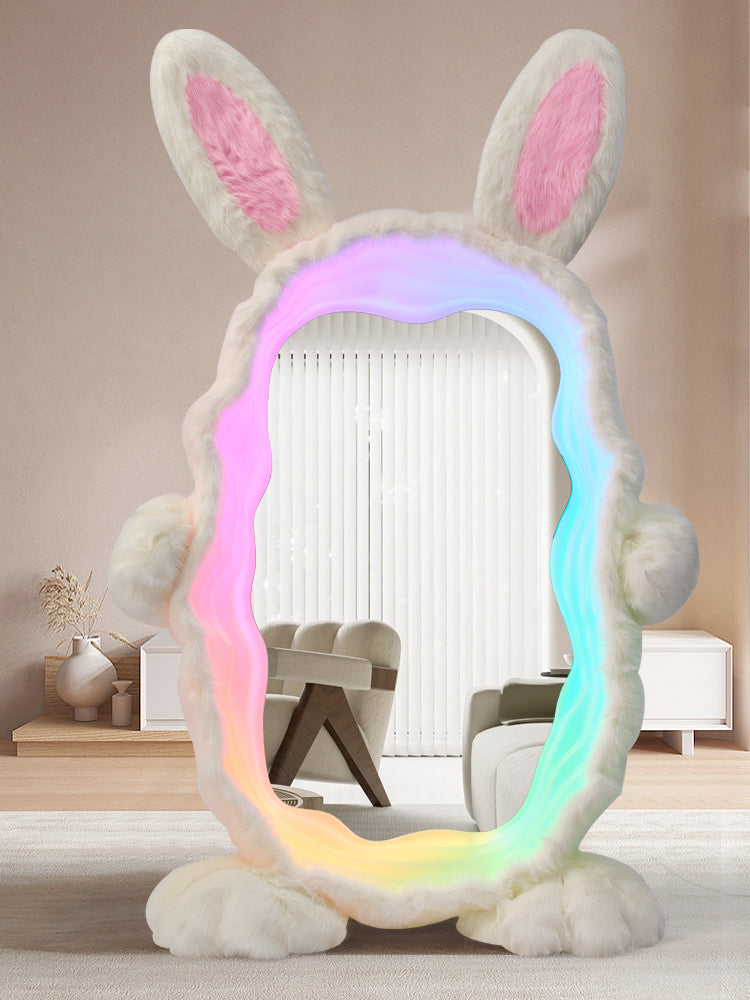 Rabbit Plush LED Dressing Mirror - FLM63