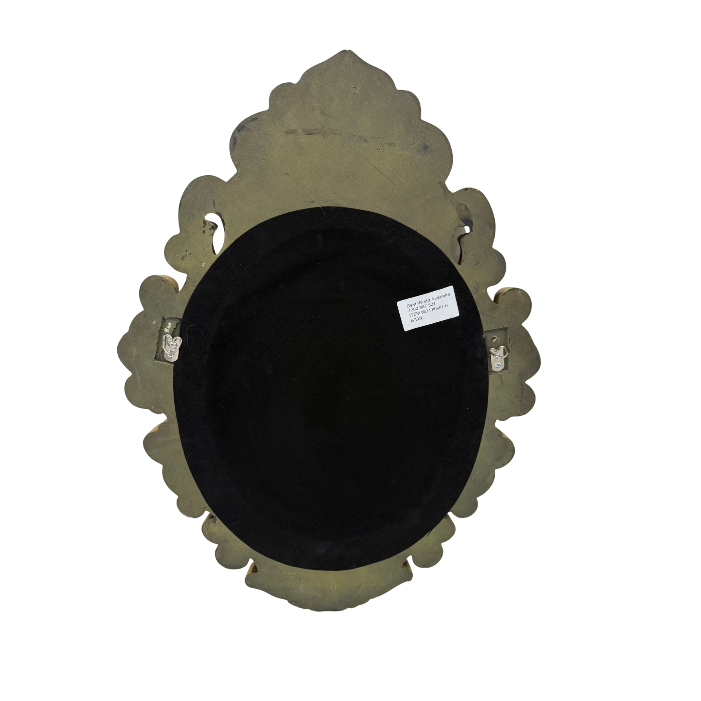 Oval Baroque Classic Wall Mirror 74cm x 54cm Gold Antique French Style
