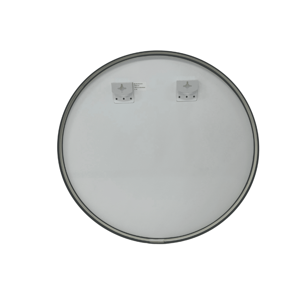 Black Framed Classic Round 60cm Decorative Wall Mirror for Living Rooms Bedrooms Bathrooms