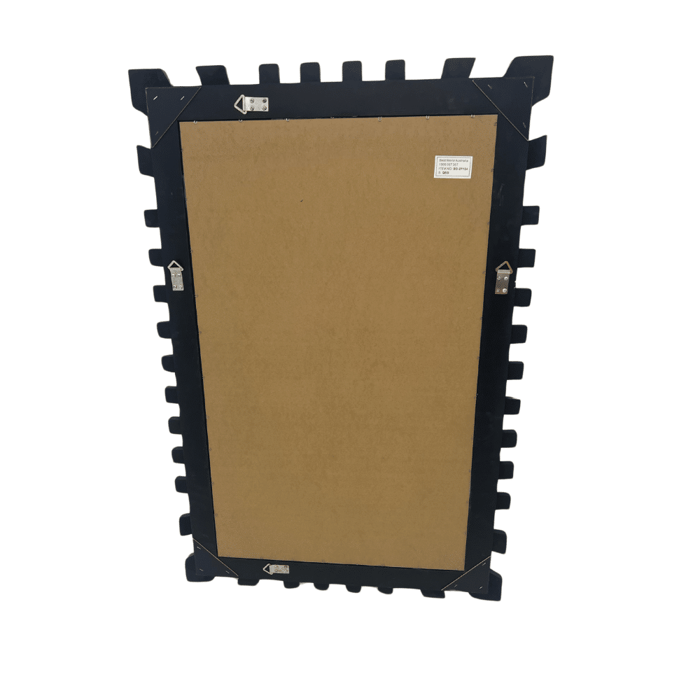 Besty Frameless Rectangular Wall Mirror 80cm x 120cm Minimalist Decorative Piece