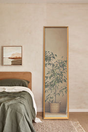 Classic Walnut Wood Frame Mirror - FLM03