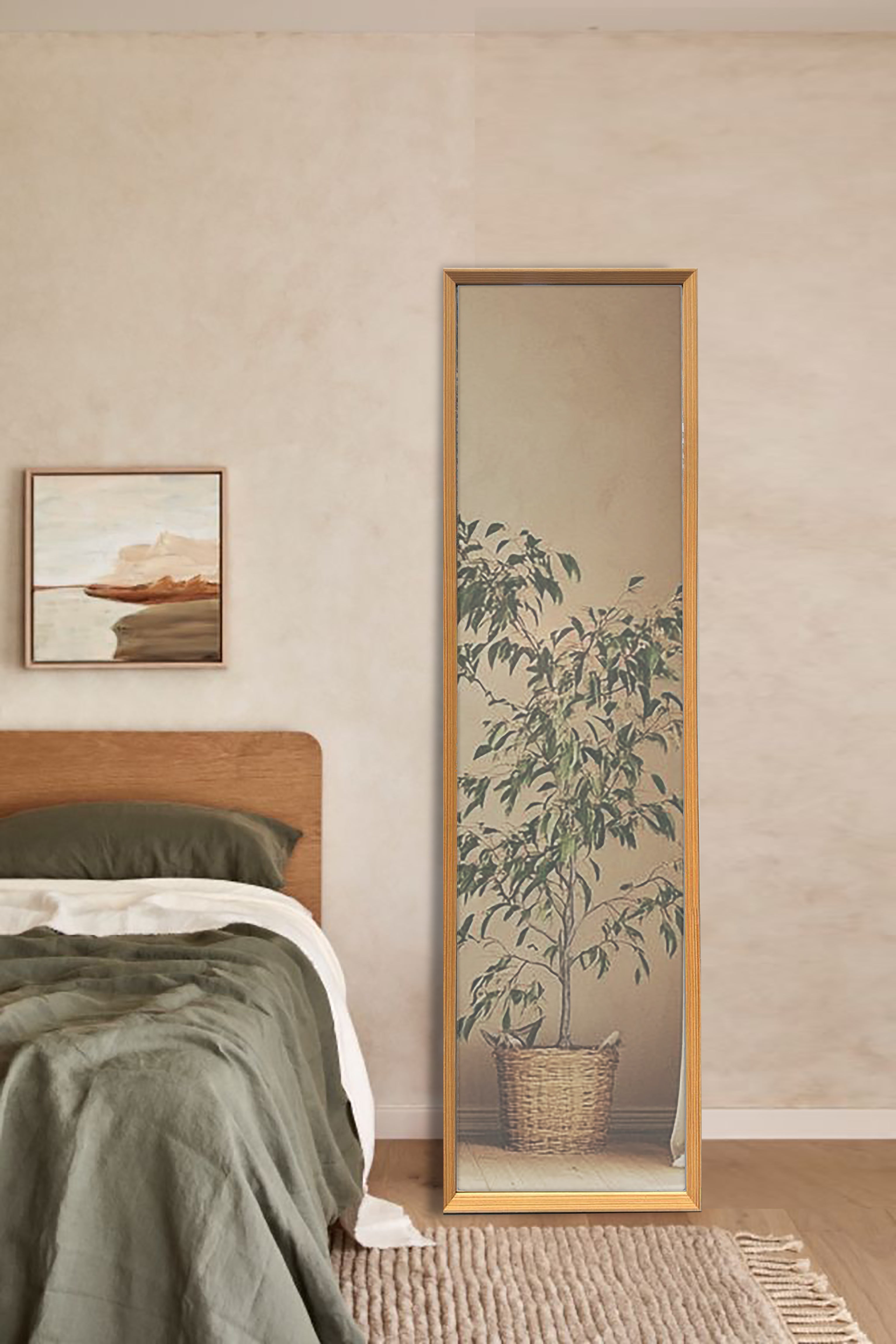 Classic Walnut Wood Frame Mirror