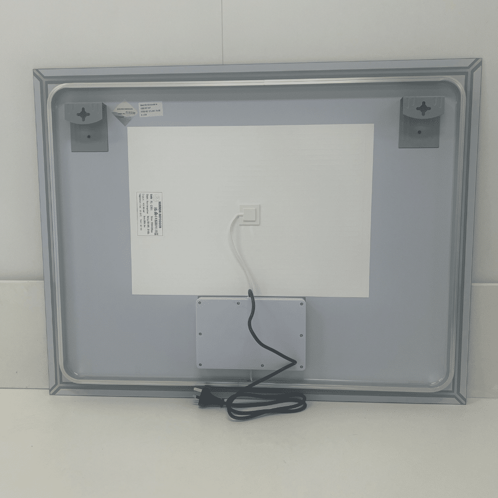 Rectangular Frosted LED Mirror Frontlit 70cm x 90cm Frameless