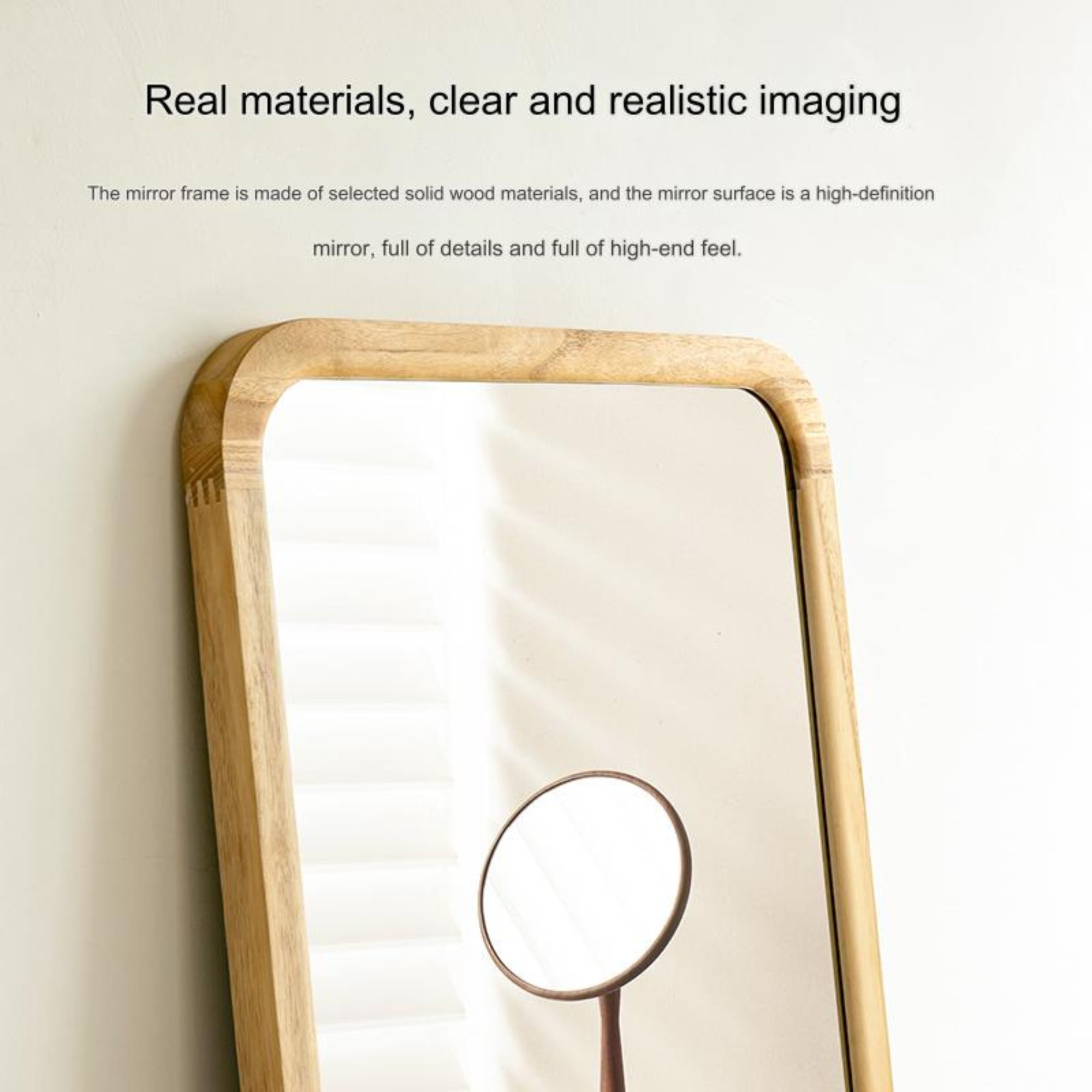 Classic Walnut Wood Frame Mirror - FLM05