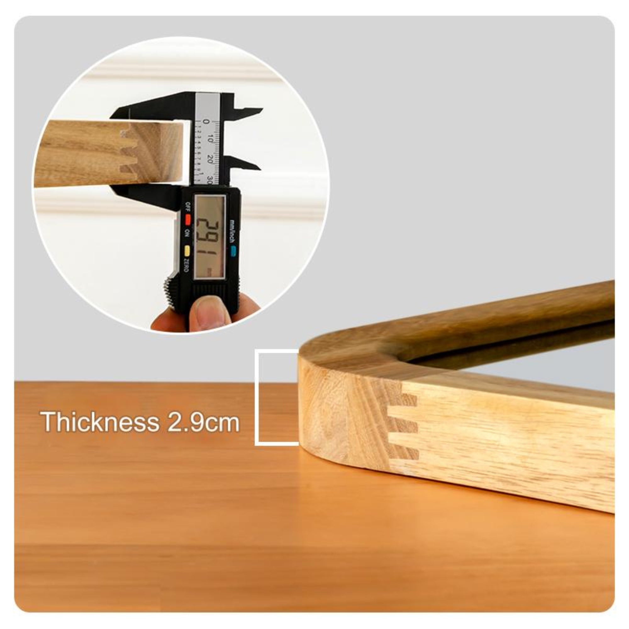 Classic Walnut Wood Frame Mirror - FLM05