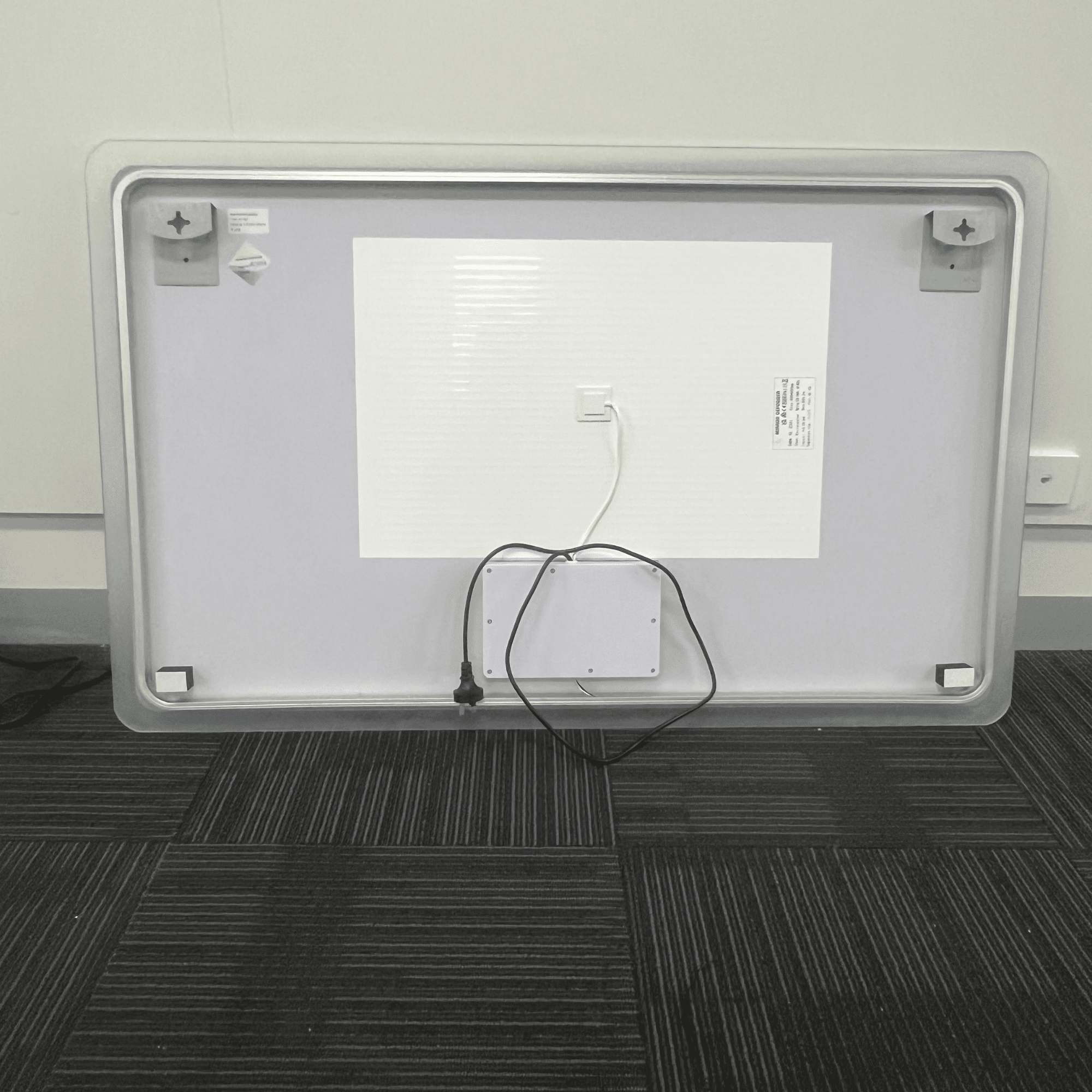 Rectangular LED Mirror 120cm  x 75cm Frameless Frosted Wall Mounted Bathroom Defogger Dimmable Touch Sensor