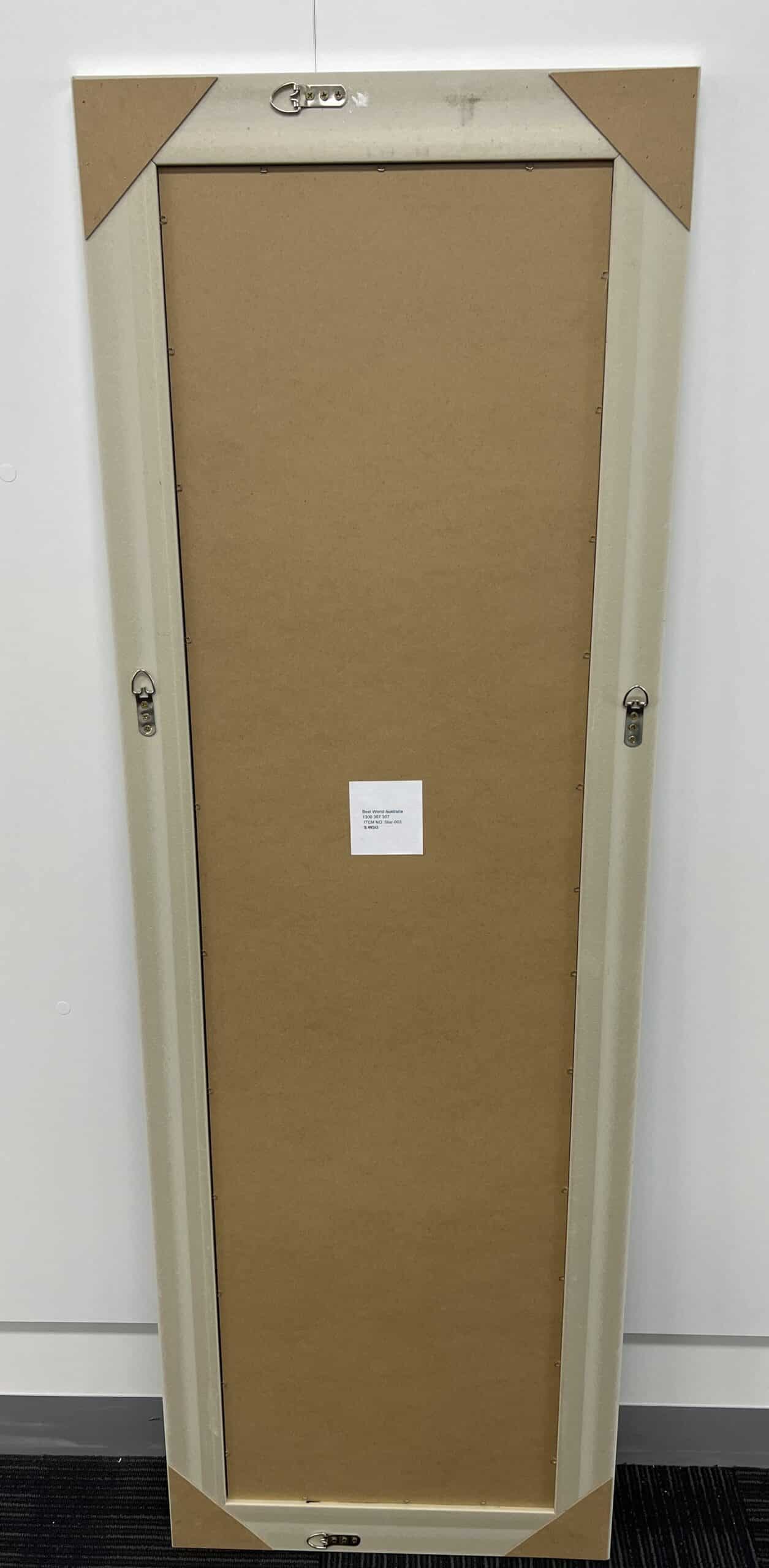 Star Modern Full Length Mirror 152cm x 52cm Silver Frame Wall Mount Rectangular