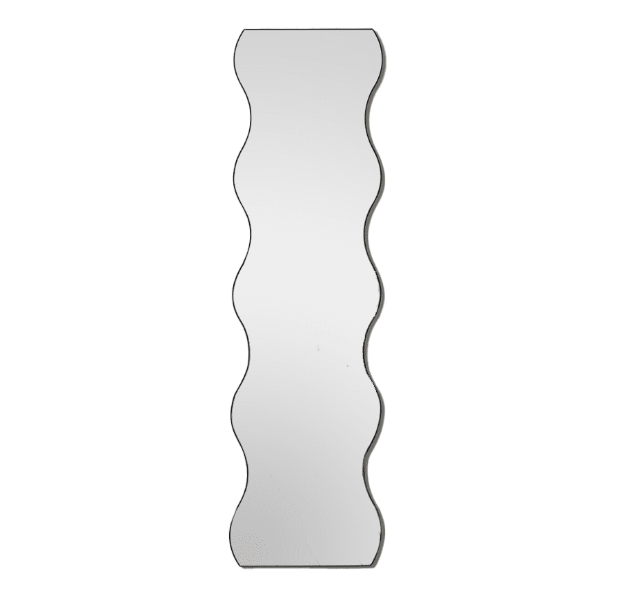 Wavy Timeless Mirror 150cm x 40cm Bronze Frame Wall Mounted Modern Home Décor