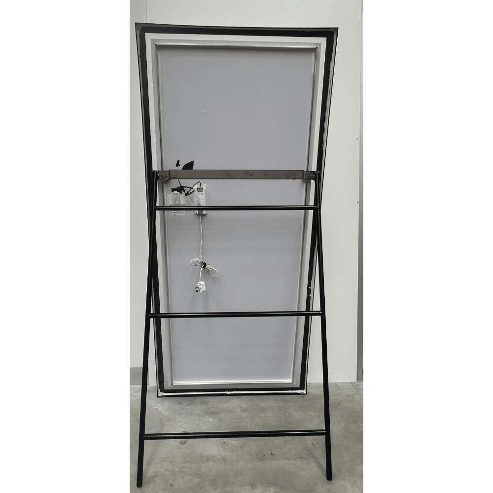 Rectangular LED Mirror 180cm x 80cm Black Frame Touch Sensor Dimmable Bathroom Bedroom Dressing Makeup Mirror