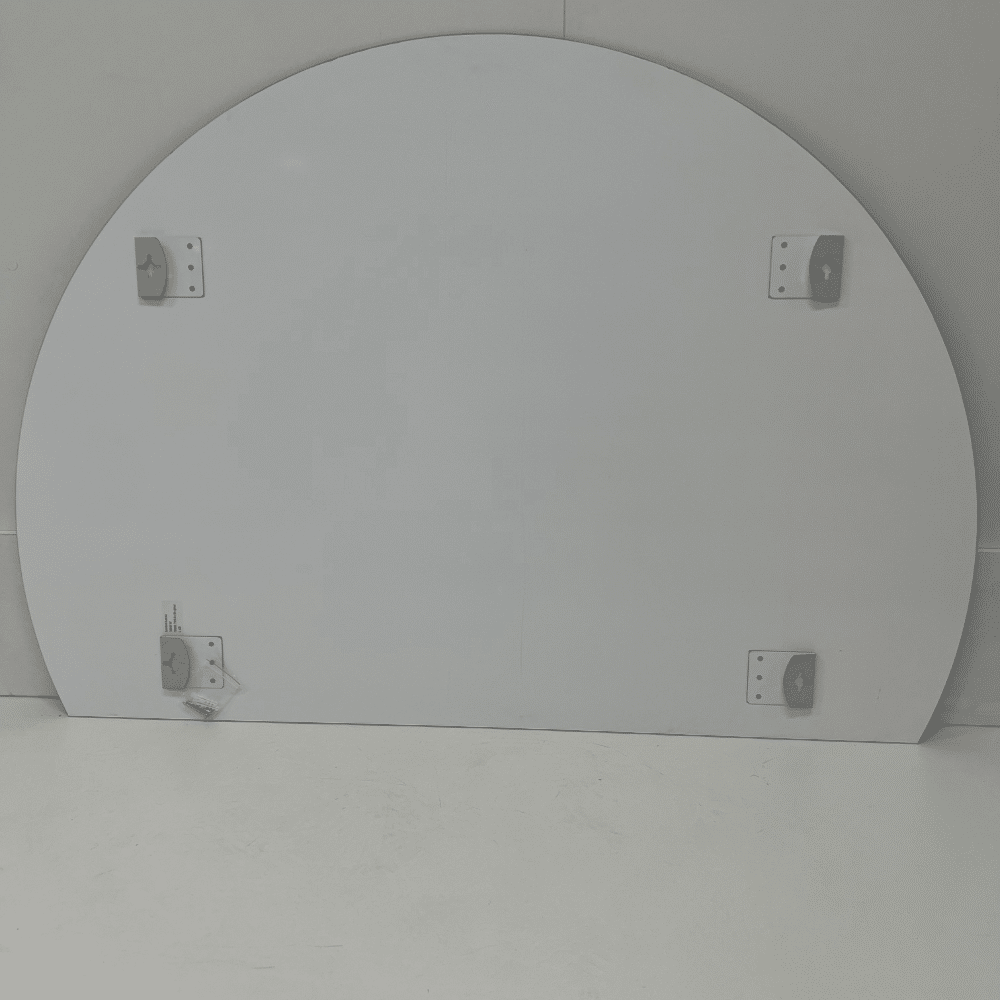 Half Moon Wall Mirror 91cm x 130cm Left Frameless
