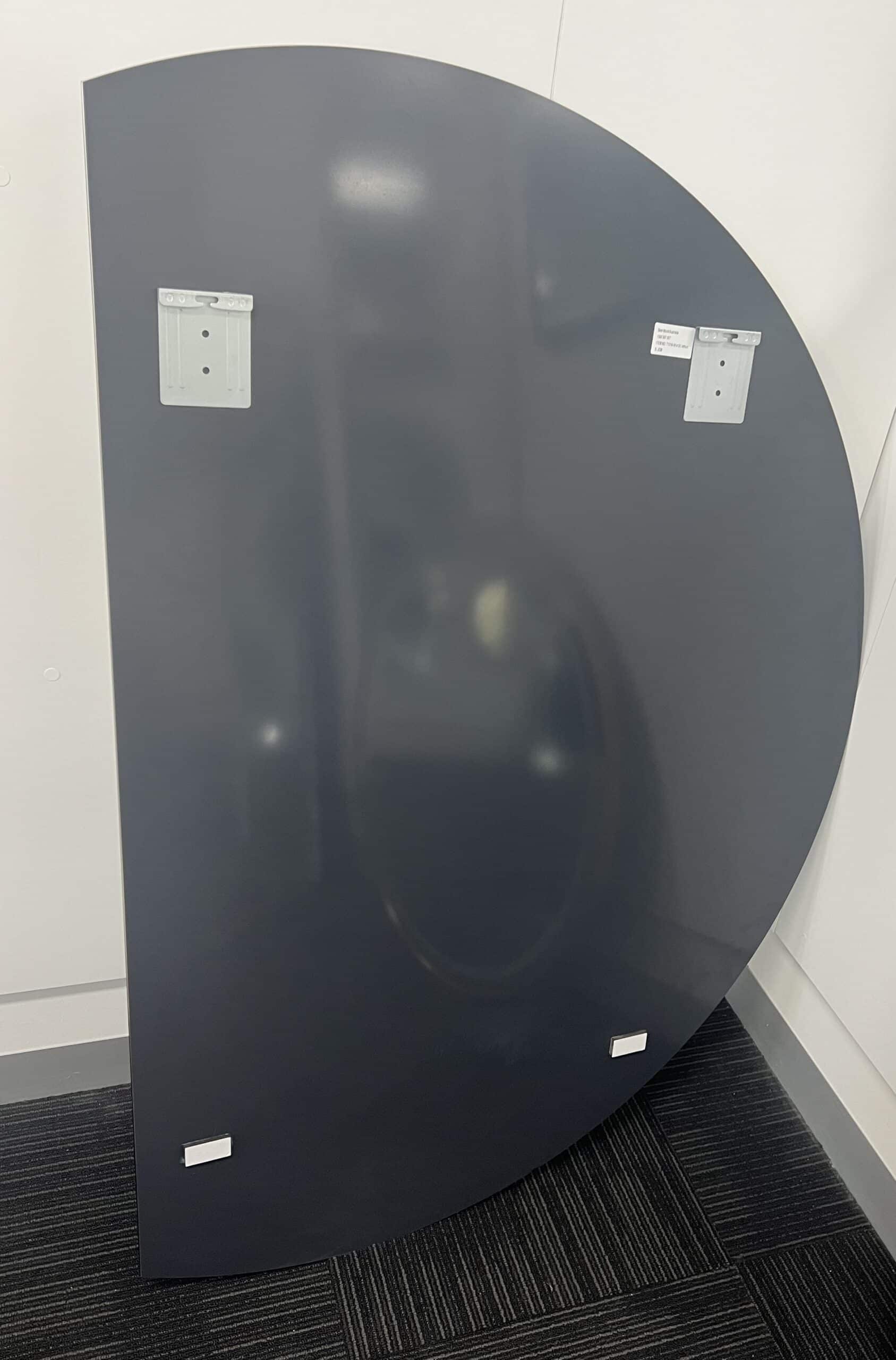 Right Cut Half Moon Wall Mirror 91cm x 130cm Frameless Decorative Mirror