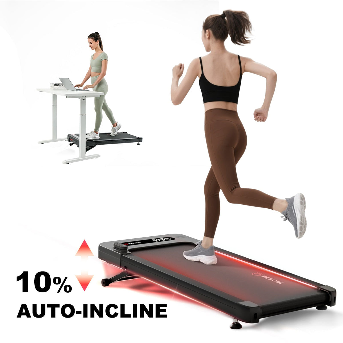 Yesoul W2 Pro 10% Auto-Incline Smart Walking Pad — 1