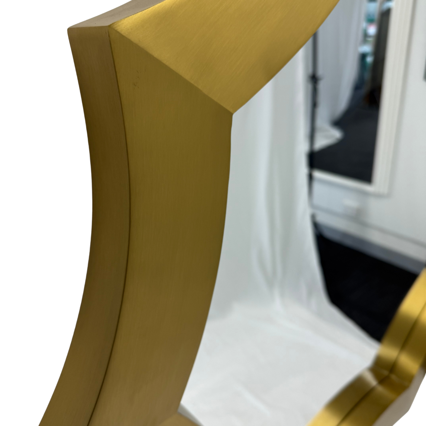 Round Gold Stainless Steel Frame 91cm Wall Mirror