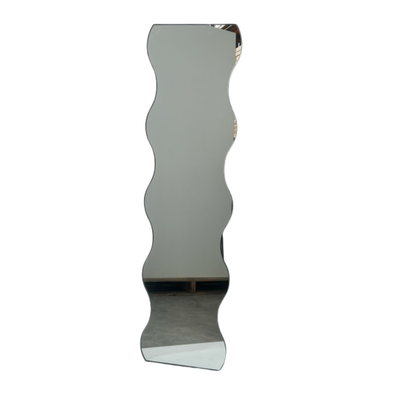 Wavy Timeless Mirror 150cm x 40cm Bronze Frame Wall Mounted Modern Home Décor