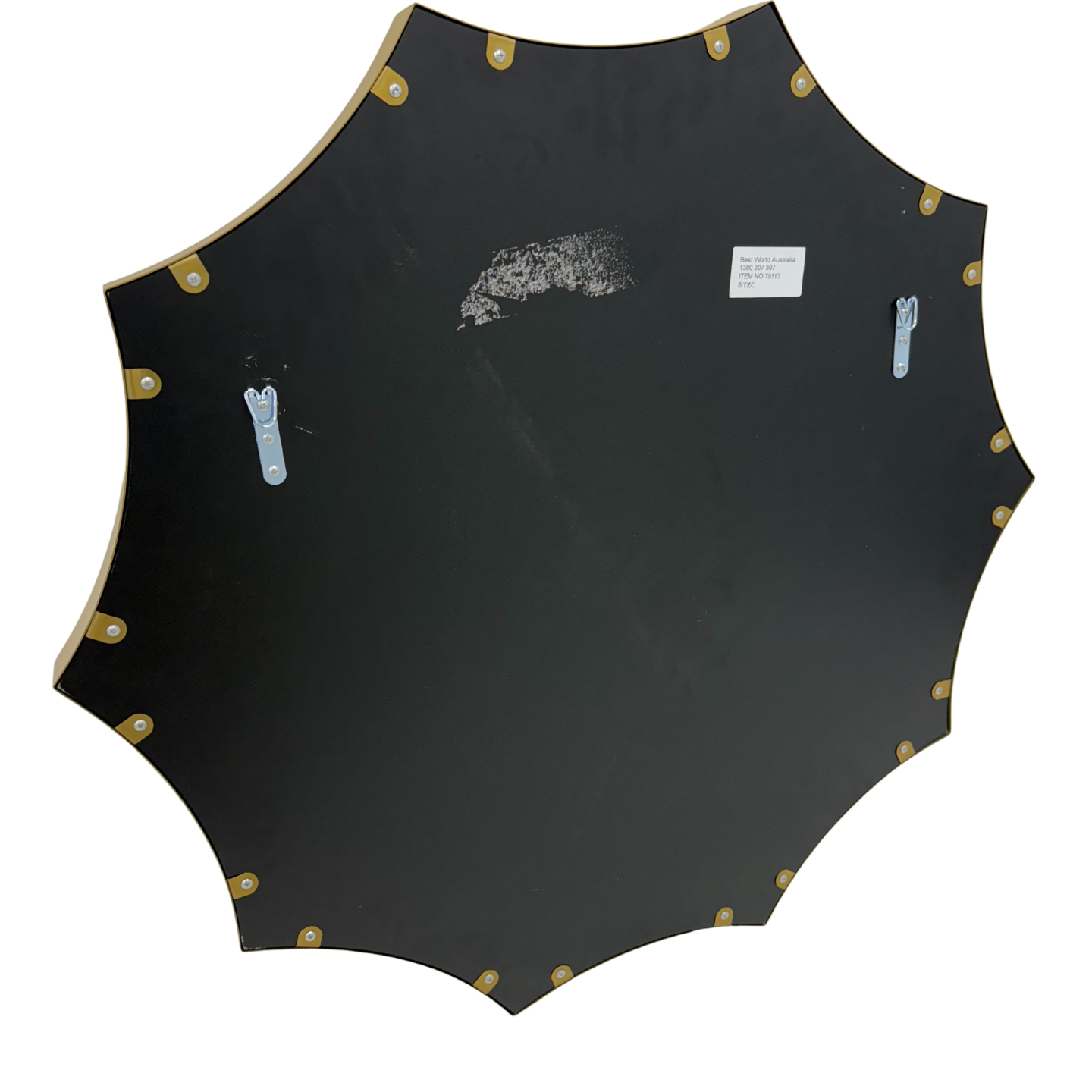 Round Gold Stainless Steel Frame 91cm Wall Mirror