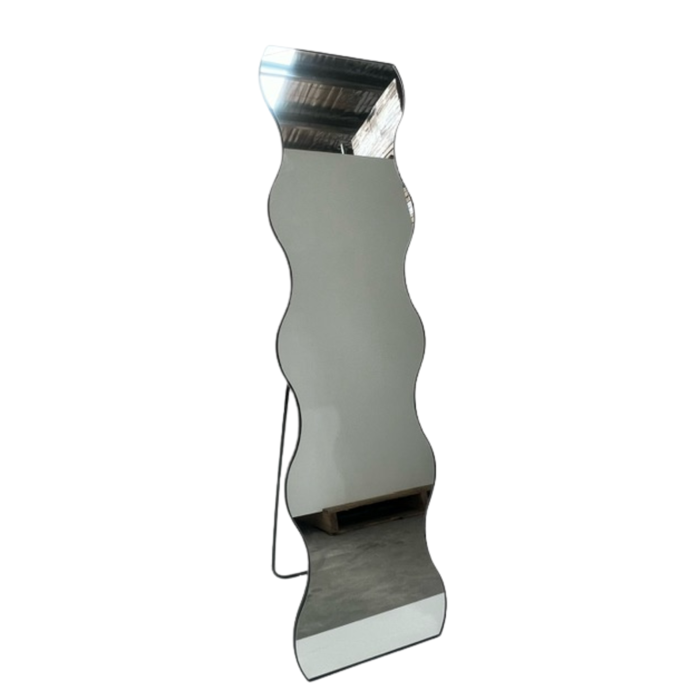 Wavy Timeless Mirror 150cm x 40cm Bronze Frame Wall Mounted Modern Home Décor