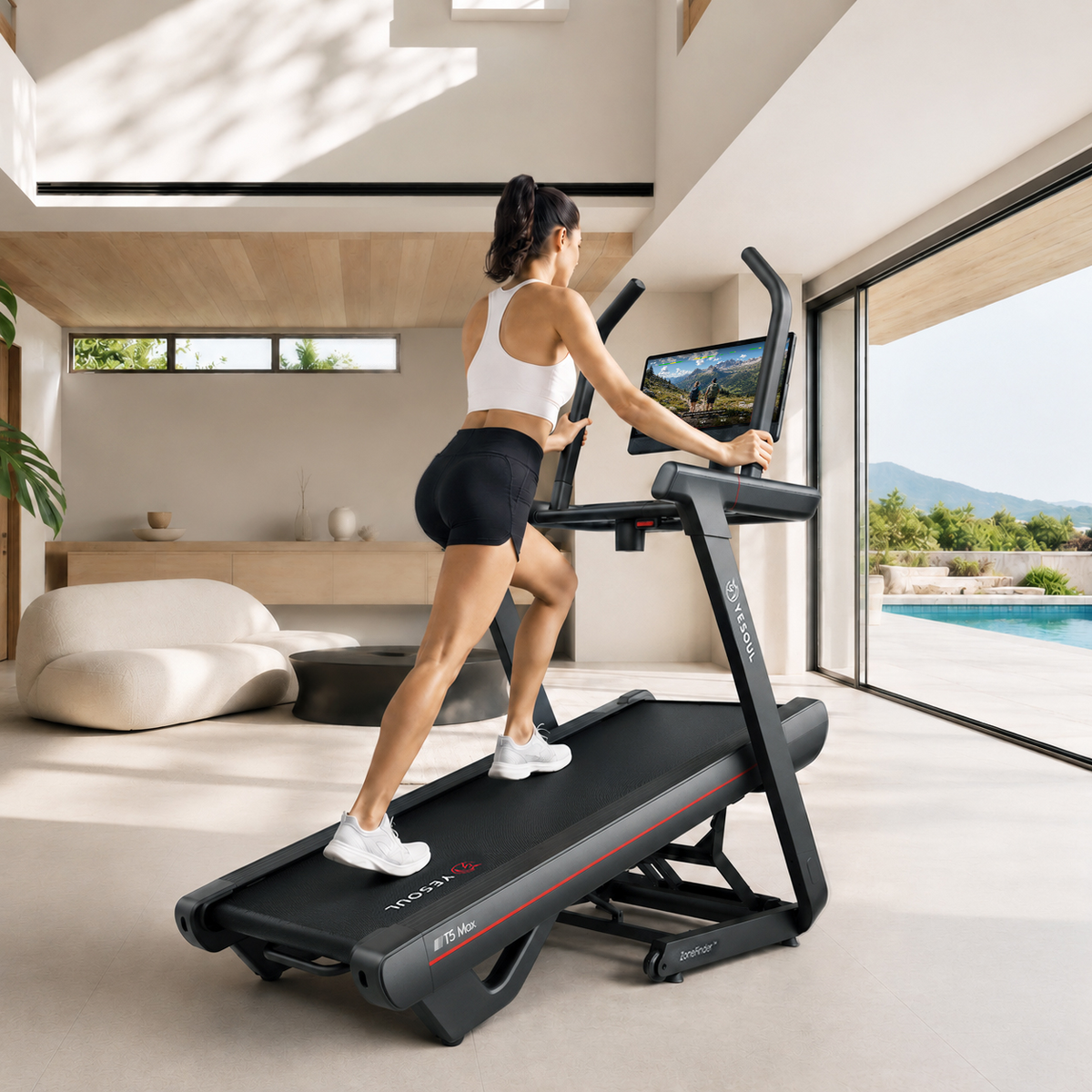 Yesoul T5 Max Treadmill in use at home