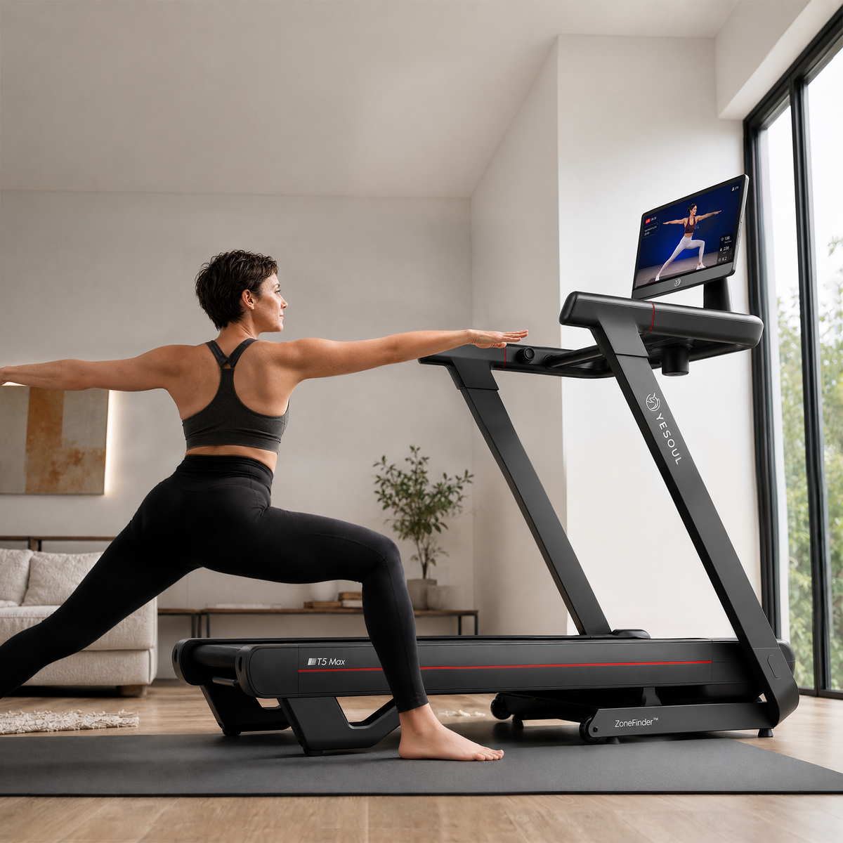 Yesoul T5 Max Treadmill in use at home